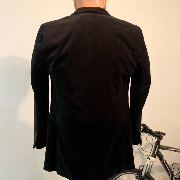 Velvety Black Men’s Sport Coat Size 40R - Picture 4 of 4